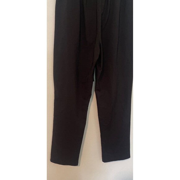 Grace Karin Pants Women's Size M Black Ruffled Paperbag Tie Waist Belted - Picture 6 of 8